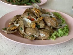 JB Ah Meng Fried Garlic Chilli Clams